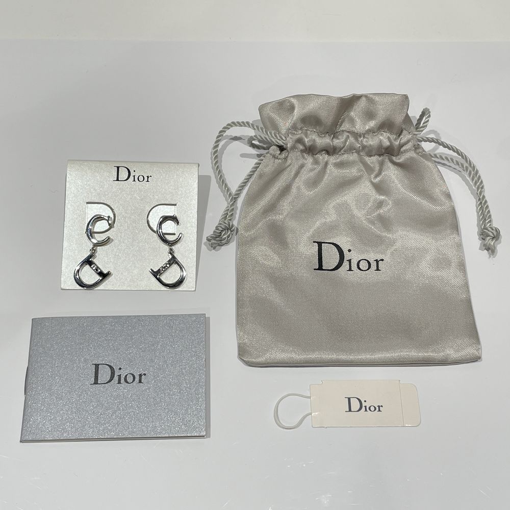 Christian Dior(クリスチャンディオール) CDロゴ ヴィンテージ ピアス メタル レディース【中古AB】20240412