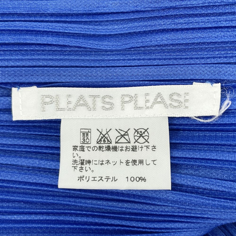 PLEATS PLEASE(プリーツプリーズ) イッセイミヤケ プリーツ加工 ノースリーブ フロントボタン サイズ3 PP51-JK201 カットソー ポリエステル レディース【中古AB】20240414