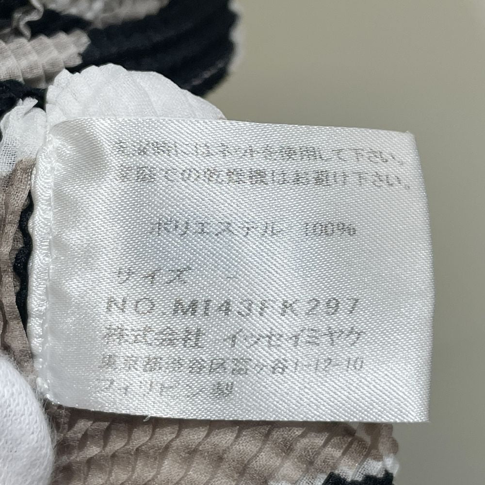 me ISSEY MIYAKE(ミー イッセイミヤケ) ジグザグ チェック プリーツ加工 サイズ- MI43FK297 カットソー ポリエステル レディース【中古AB】20240414