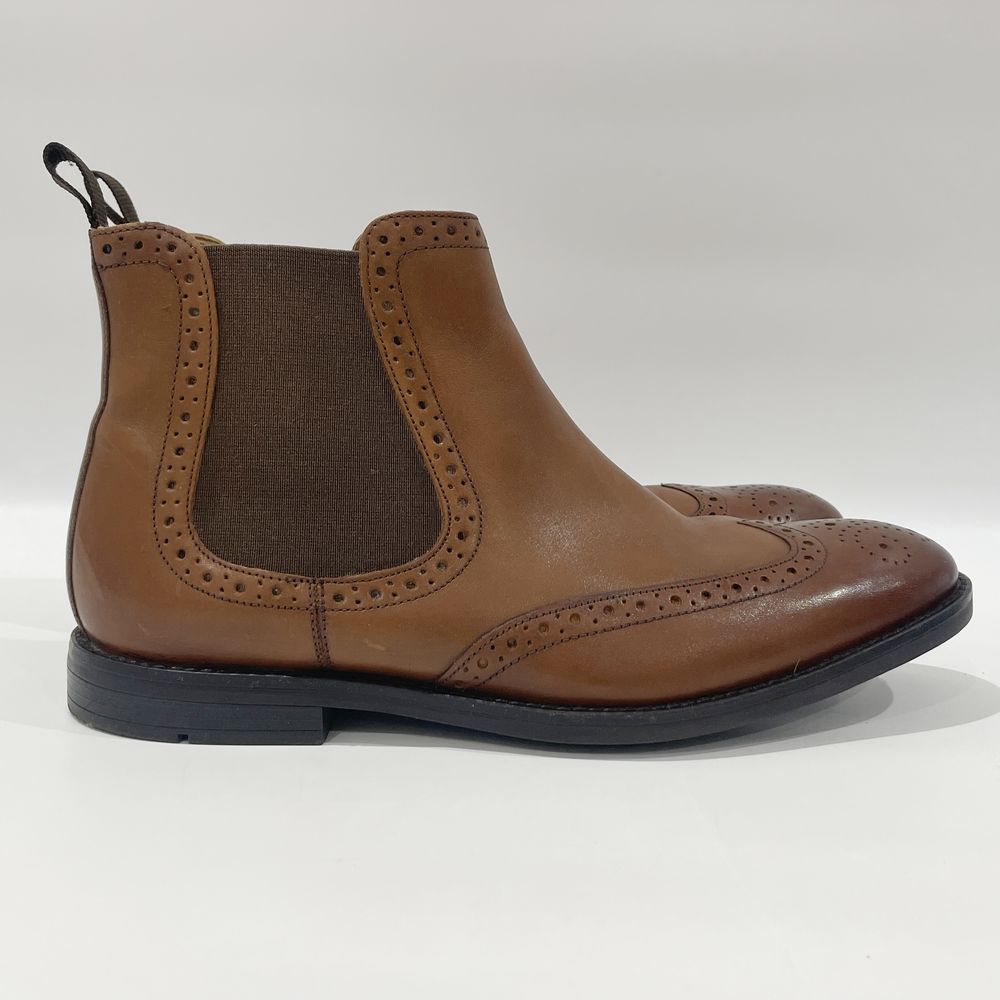 Clarks(クラークス) サイズJP25.5cm サイドゴア ウィングチップ ブーツ レザー/ラバー メンズ【中古AB】