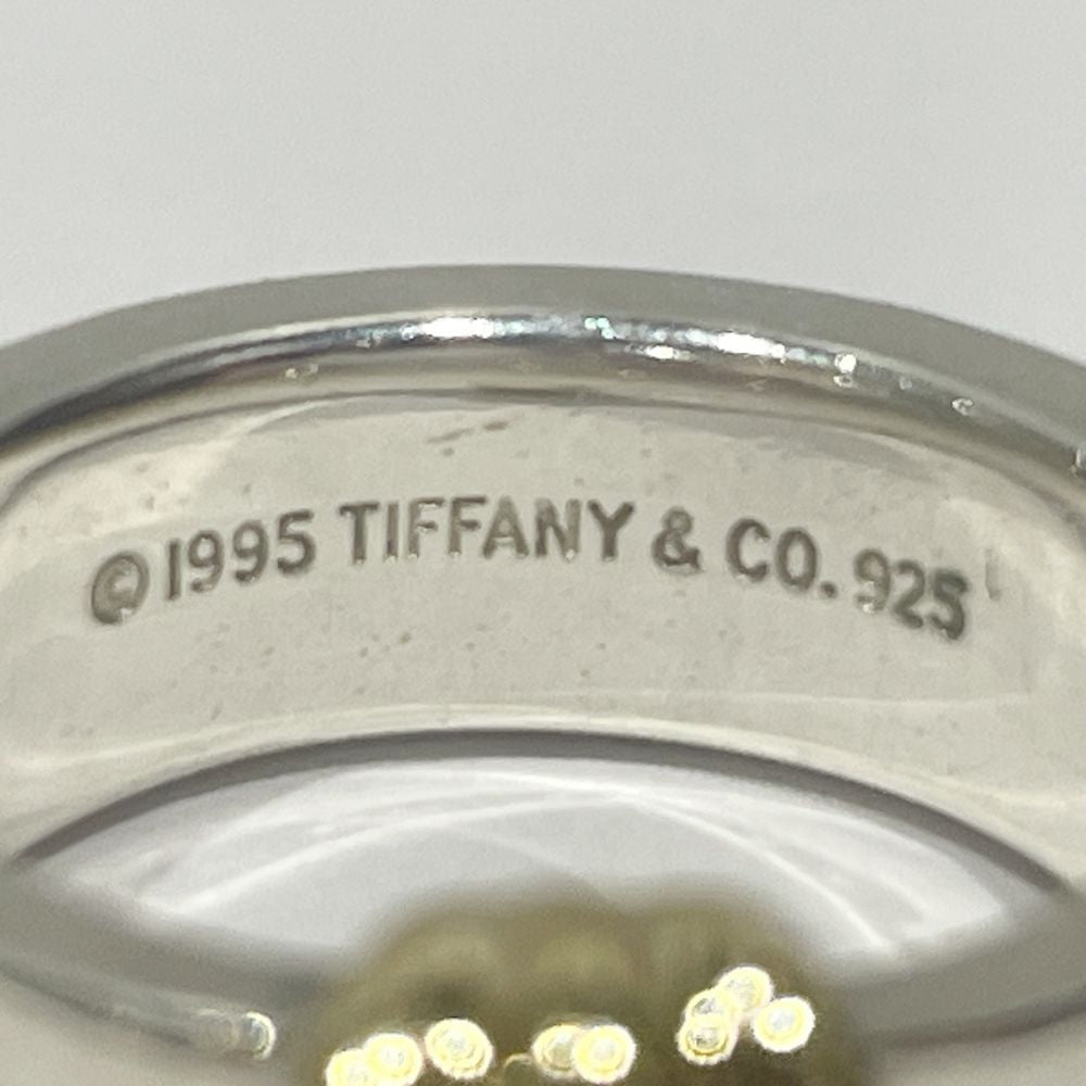 TIFFANY&Co.(ティファニー) グルーブド ウィズ 3ロウ コンビ 15号 リング・指輪 シルバー925/K18イエローゴールド メンズ【中古B】20240119