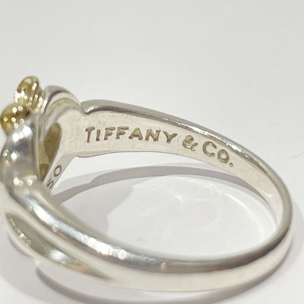TIFFANY&Co.(ティファニー) ハート リボン 12.5号 リング・指輪 シルバー925/K18イエローゴールド レディース【中古AB】20240416