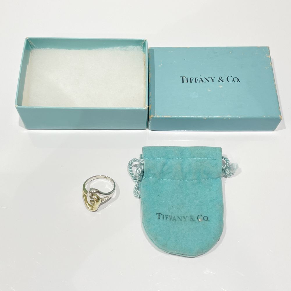 中古B/標準】TIFFANY&Co. ティファニー ダブルハート コンビ ヴィンテージ シルバー925 K18YG レディース リング・指輪 11号  シルバー×ゴールド20462352