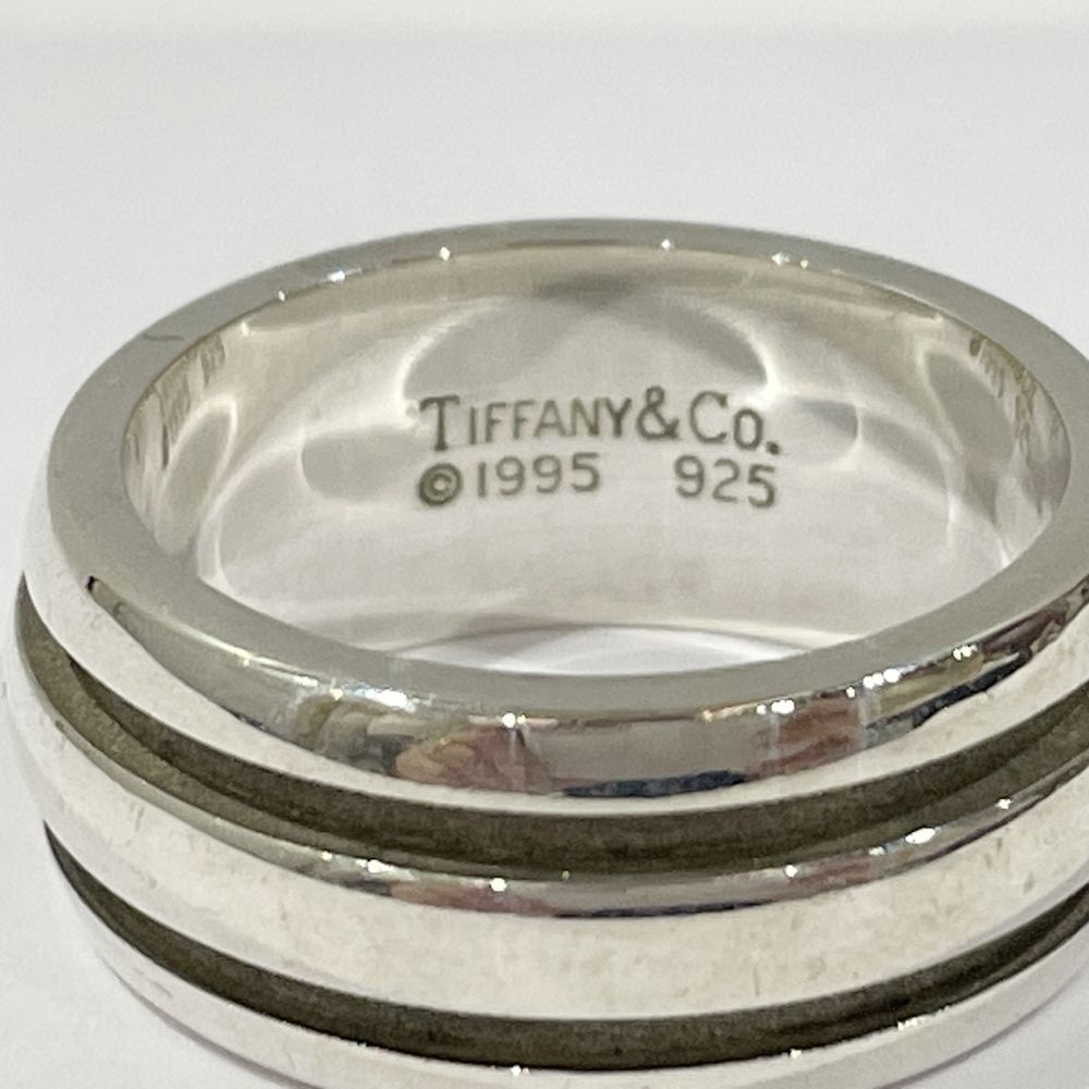 TIFFANY&Co.(ティファニー) グルーブド ダブルライン 15号 リング・指輪 シルバー925 メンズ【中古B】20240512