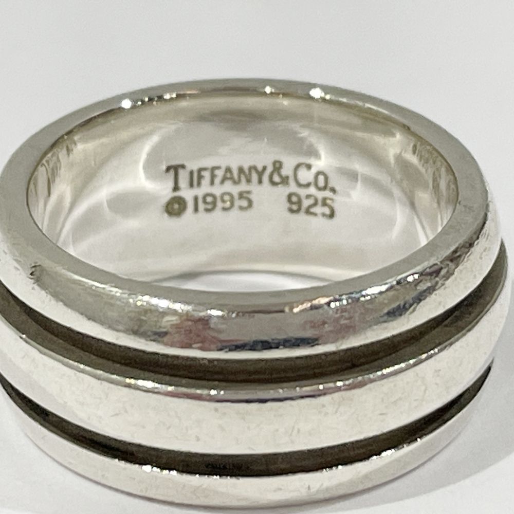 TIFFANY&Co.(ティファニー) グルーブド ダブルライン 12.5号 リング・指輪 シルバー925 レディース【中古B】20240512