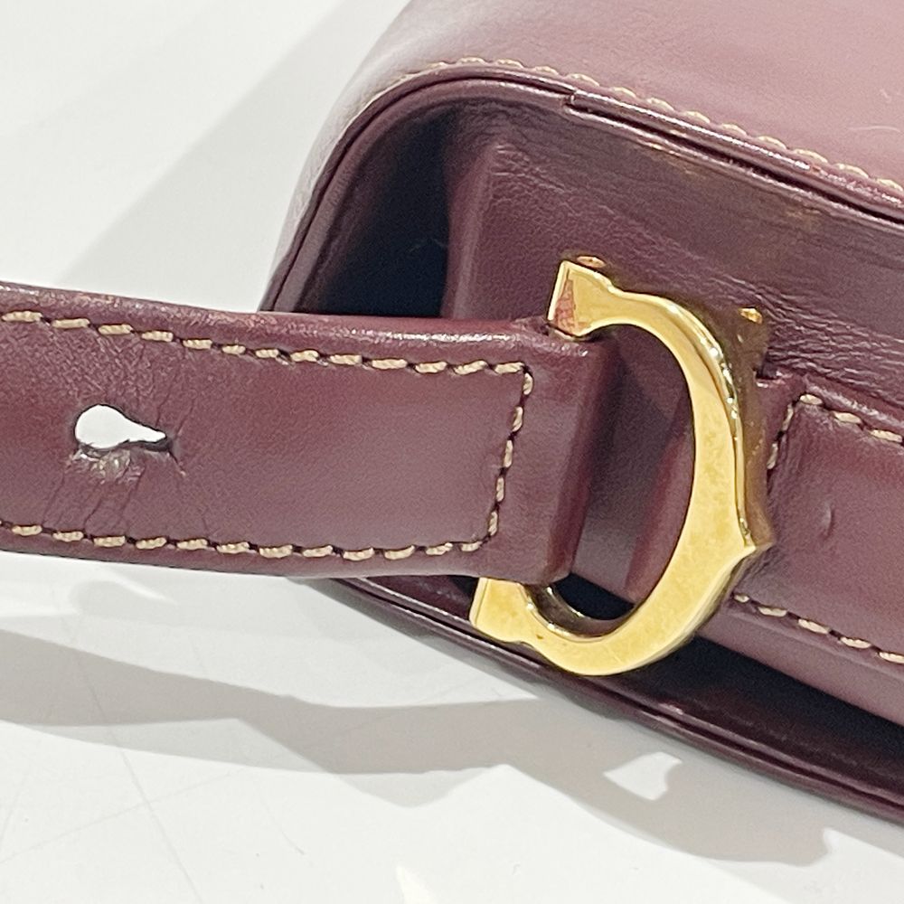 CARTIER(カルティエ) マストライン 斜め掛け ショルダーバッグ レザー レディース【中古AB】