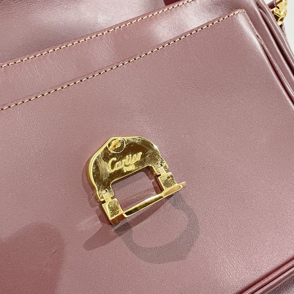 CARTIER(カルティエ) マストライン 斜め掛け ショルダーバッグ レザー レディース【中古AB】