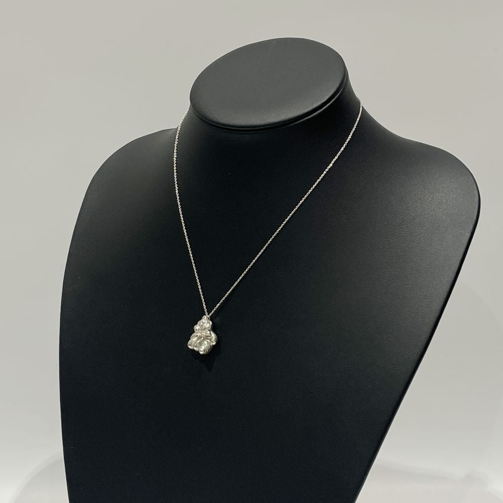 TIFFANY&Co.(ティファニー) テディベア くまモチーフ 熊 ネックレス シルバー925 レディース【中古B】20240512