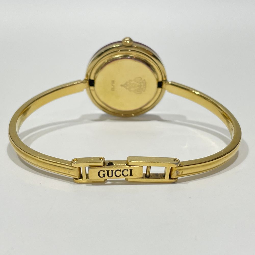 中古AB/使用感小】GUCCI グッチ チェンジベゼル シェリーライン クォーツ 替えベゼル×10 レディース 腕時計 11/12  ゴールド20464026