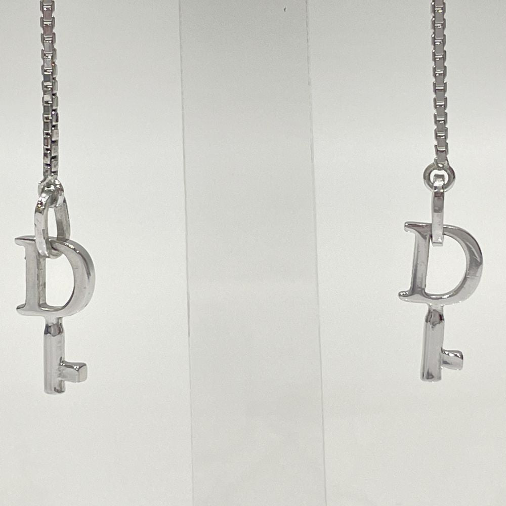 Christian Dior(クリスチャンディオール) Dロゴ ハート カデナ キー チェーン スタッド スイング ヴィンテージ ピアス メタル レディース【中古AB】20231104