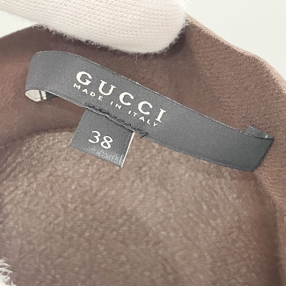 GUCCI(グッチ) リボン GGボタン サイドジップ 38 2008年 210585 ブラウス シルク/ポリウレタン レディース【中古AB】20240421