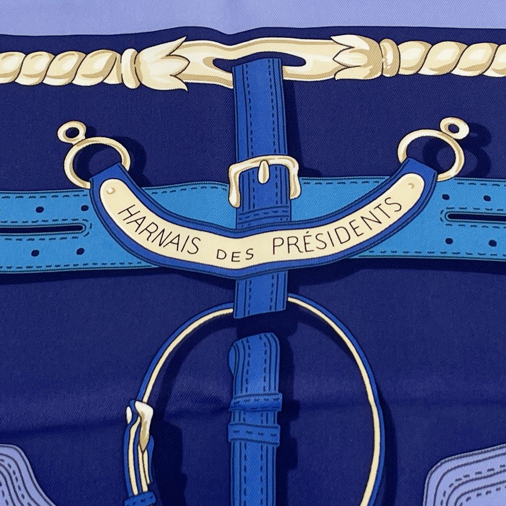 HERMES(エルメス) カレ70 Harnais des Presidents 大統領の馬具 スカーフ シルク レディース【中古A】20240427