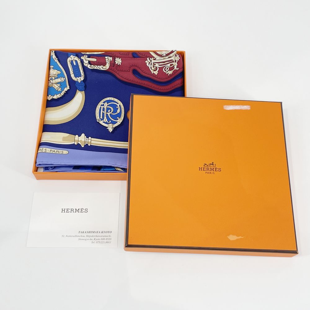 中古A/美品】HERMES エルメス カレ70 Harnais des Presidents 大統領の ...