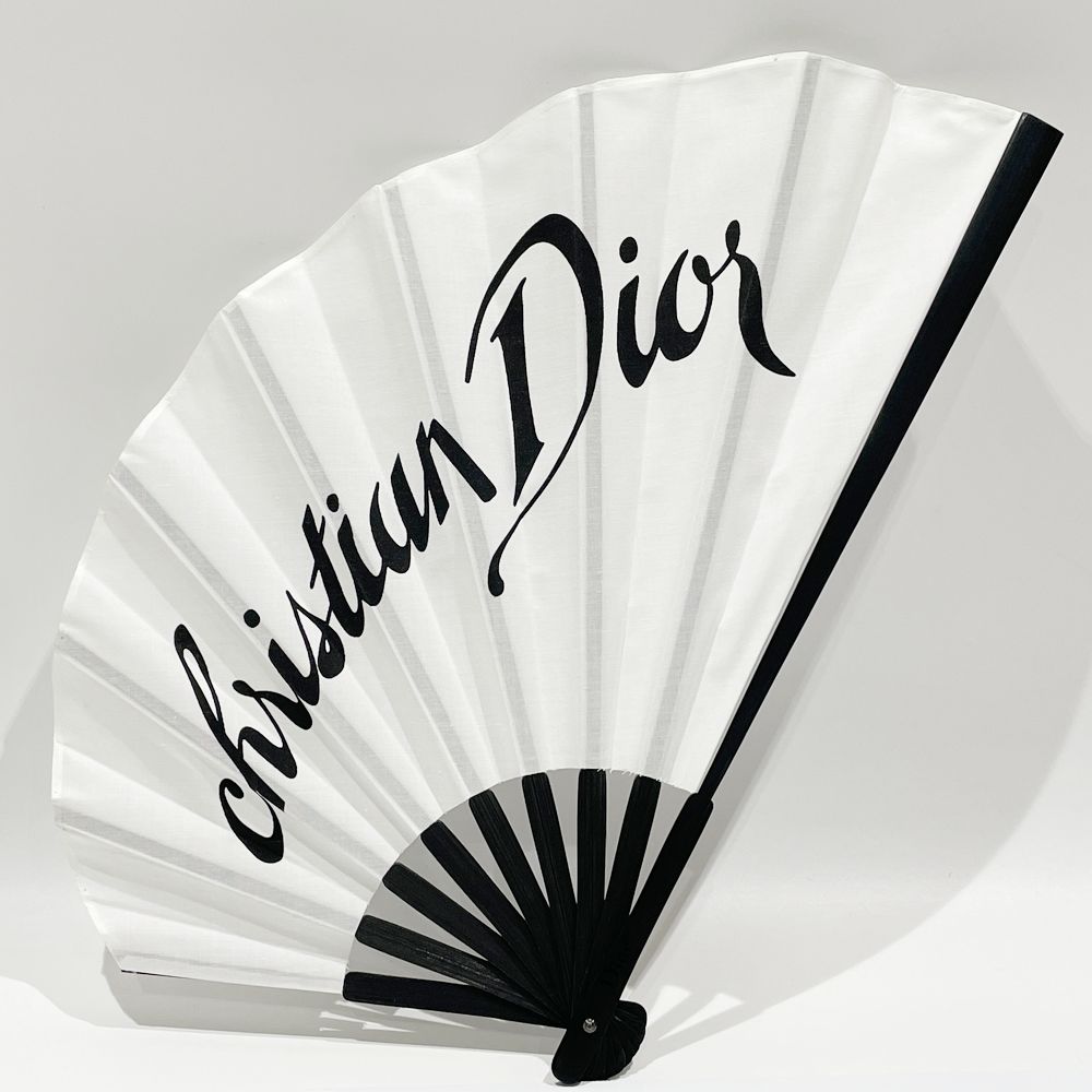 Christian Dior(クリスチャンディオール) 扇子 ロゴ 香水2点付き モノトーン その他小物 レディース【中古B】