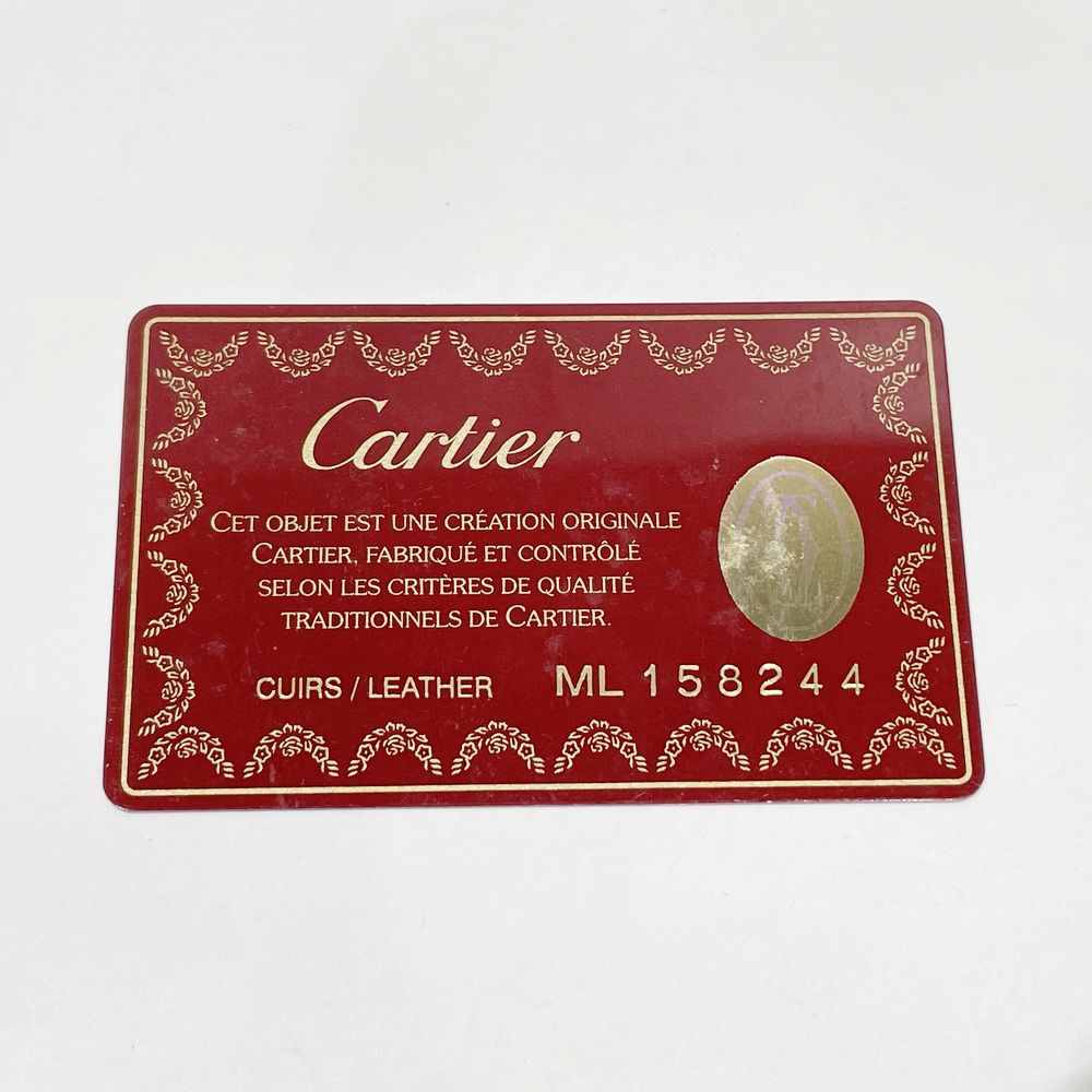 CARTIER(カルティエ) カボション 肩掛け ハンドバッグ レザー レディース【中古B】20240503