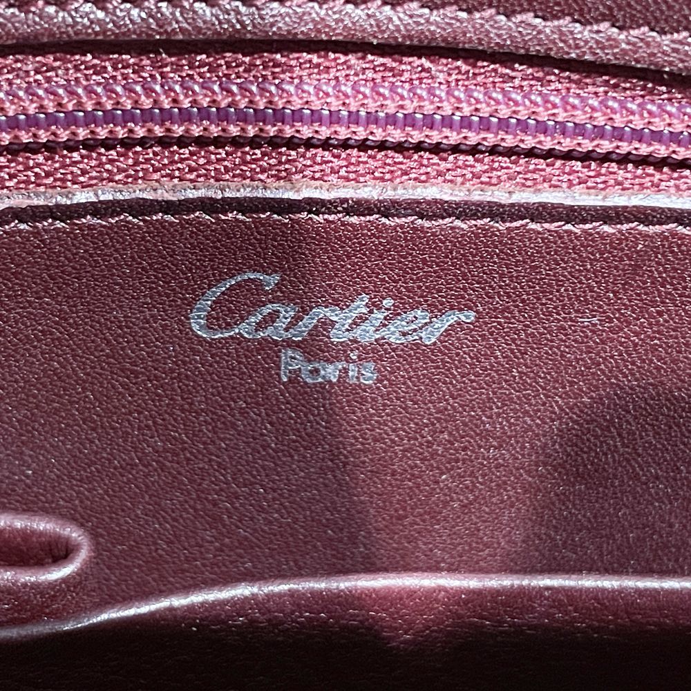 CARTIER(カルティエ) カボション 肩掛け ハンドバッグ レザー レディース【中古B】20240503