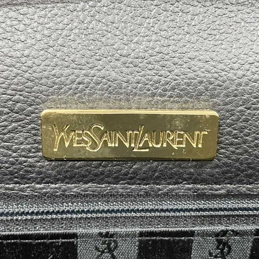 YVES SAINT LAURENT(イヴ・サンローラン) 【レア】ダイヤステッチ 2WAY トップハンドル ヴィンテージ ハンドバッグ レザー レディース【中古AB】20240511