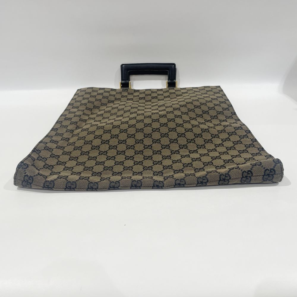 GUCCI(グッチ) スクエア ヴィンテージ 002.1100 トートバッグ GGキャンバス/レザー ユニセックス【中古B】20240511