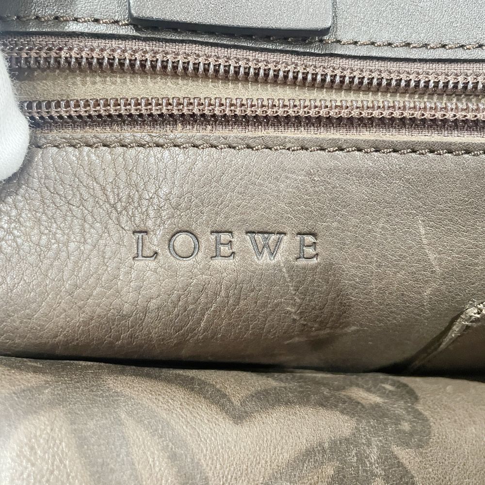 LOEWE(ロエベ) アマソナ アナグラム ヴィンテージ トートバッグ スエード/レザー レディース【中古B】20240511