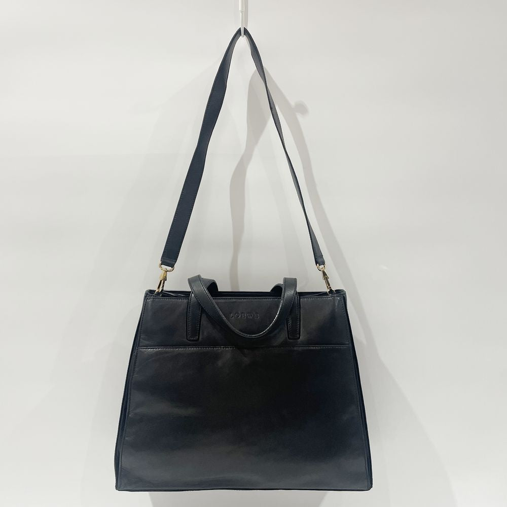 LOEWE(ロエベ) ロゴ ナッパ 2WAY ヴィンテージ ハンドバッグ レザー レディース【中古B】20240511