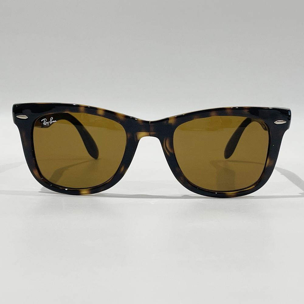 Ray-Ban(レイバン) FOLDING WAYFARER ホールディング 折り畳み デミ柄 フォ RB4106 サングラス 樹脂系/ ユニセックス【中古AB】