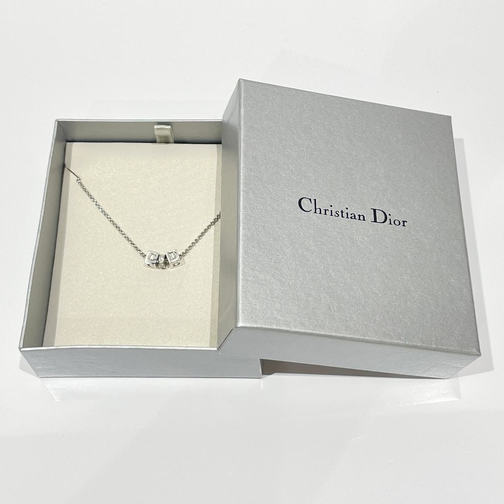 Christian Dior(クリスチャンディオール) CDロゴ サイコロ ダイス ヴィンテージ ネックレス メタル/ラインストーン レディース【中古B】20240507