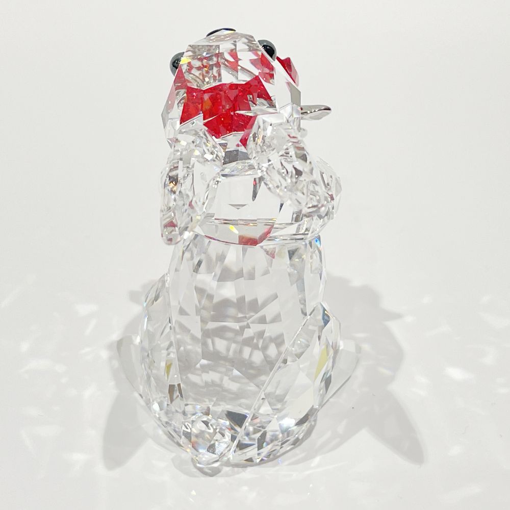 SWAROVSKI(スワロフスキー) フィギュリン 5.5cm 置物 ウサギ バラ 花 クリスタル フィギュア ガラス ユニセックス【中古A】20240506