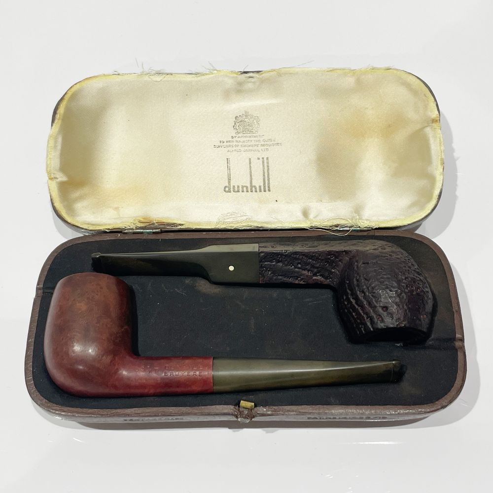 Dunhill(ダンヒル) パイプ2点セット SHELL BRIAR BRUYERE ケース付 まとめて 喫煙具 ウッド メンズ【中古AB】20240506