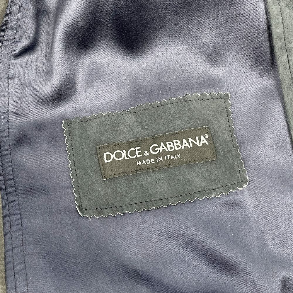 DOLCE&GABBANA(ドルチェアンドガッバーナ) サイズ46 シングル シャツ ライダースジャケット スエード/ メンズ【中古AB】20240511