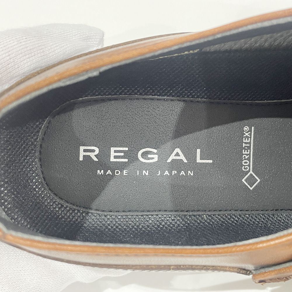 REGAL(リーガル) サイズ24EEE GORE-TEX ゴアテックス 防水 モンクストラップ BR 37HR BB ドレスシューズ レザー メンズ【中古A】20240524