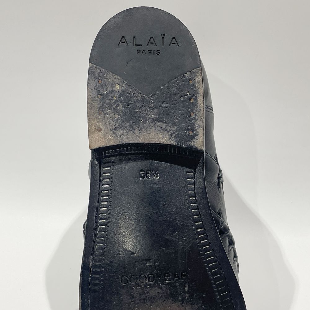 ALAIA アライア サイズ36.5（JP22.5cm程度）ショート カットアウト サイドゴア DERBY VEAU SPORTIF ブーツ カーフ/ レディース【中古AB】20240530