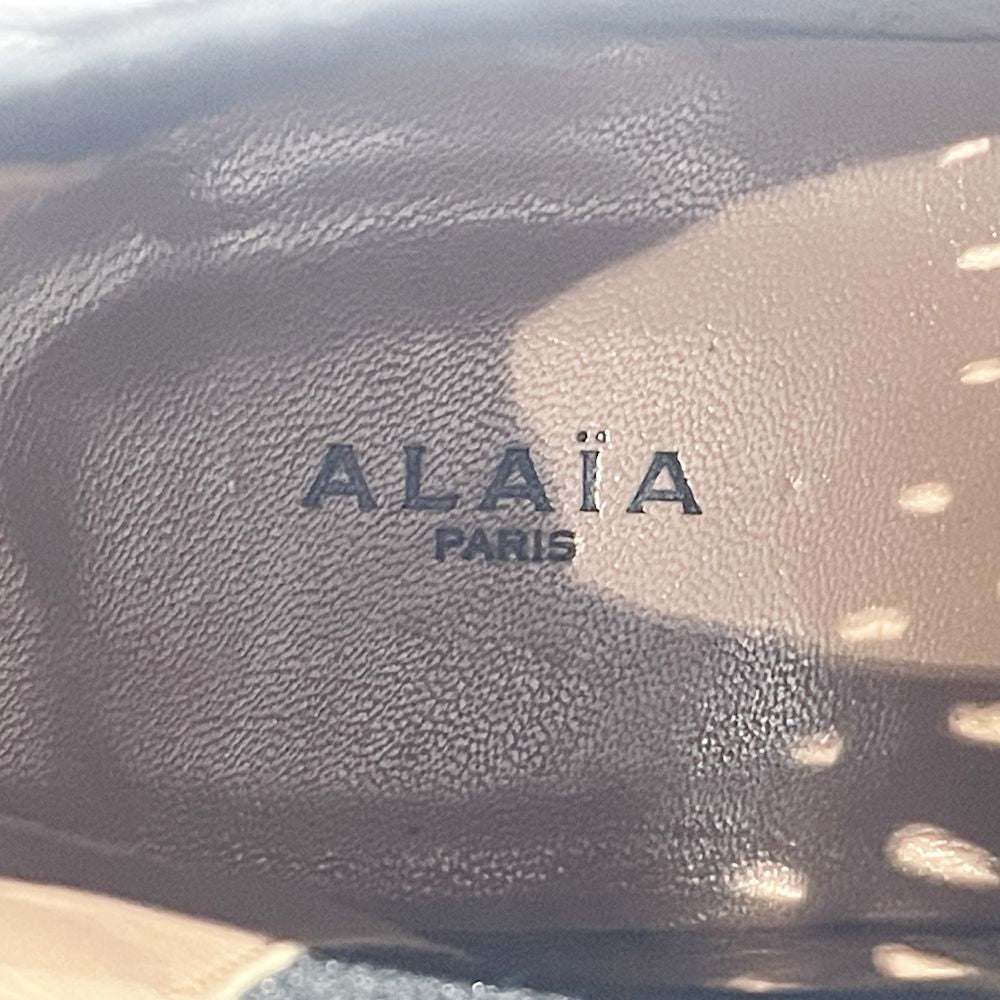 ALAIA アライア サイズ36.5（JP22.5cm程度）ショート カットアウト サイドゴア DERBY VEAU SPORTIF ブーツ カーフ/ レディース【中古AB】20240530