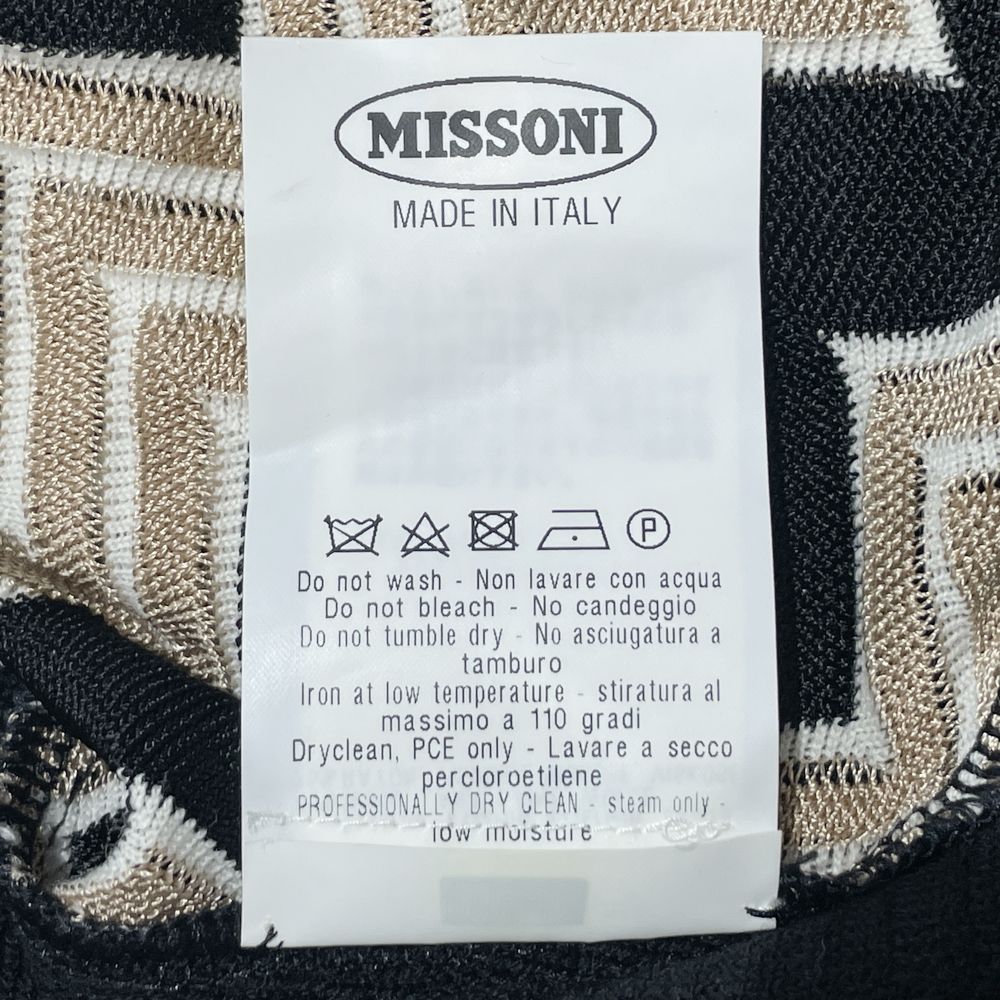 Missoni(ミッソーニ) ジグザグ模様 薄手 ニット 羽織 カーディガン ウール/レーヨン レディース【中古A】20240220