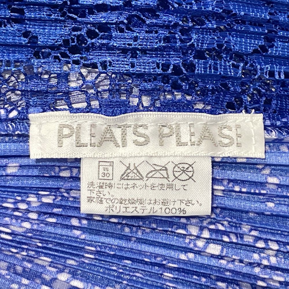 PLEATS PLEASE(プリーツプリーズ) イッセイミヤケ プリーツ加工 フラワー メッシュ ノースリーブ サイズ3 PP31-JK641 カットソー ポリエステル レディース【中古AB】20240614