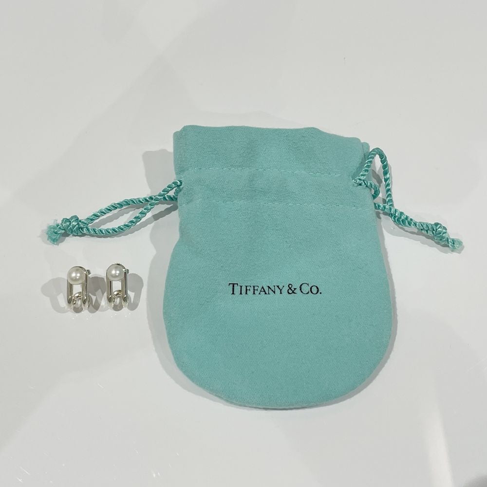 TIFFANY&Co.(ティファニー) ハードウェア ダブル パール ヒンジ ピアス シルバー925 レディース【中古AB】20240522