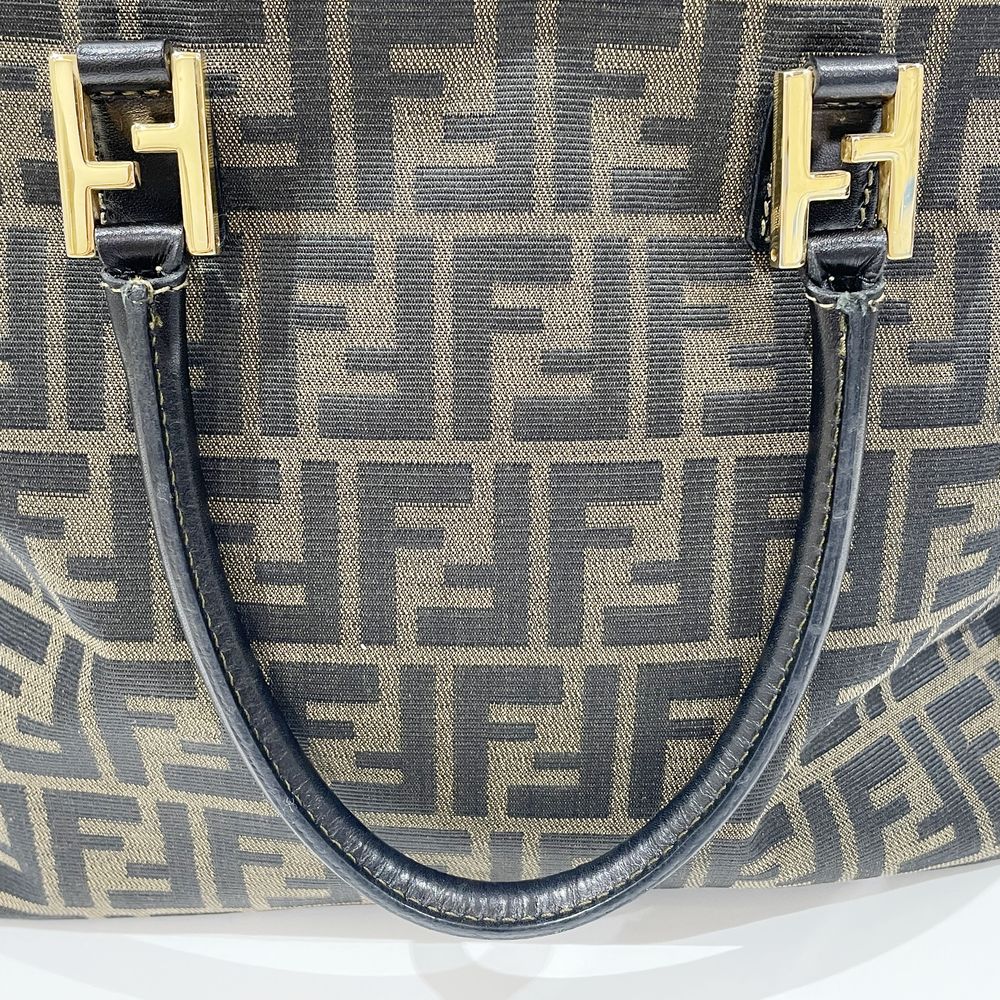 FENDI(フェンディ) ズッカ 2WAY ヴィンテージ ハンドバッグ キャンバス/レザー レディース【中古B】20240526