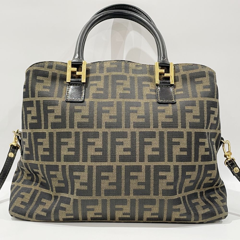 中古B/標準】FENDI フェンディ ズッカ 2WAY ヴィンテージ レディース ハンドバッグ ブラウン20467127