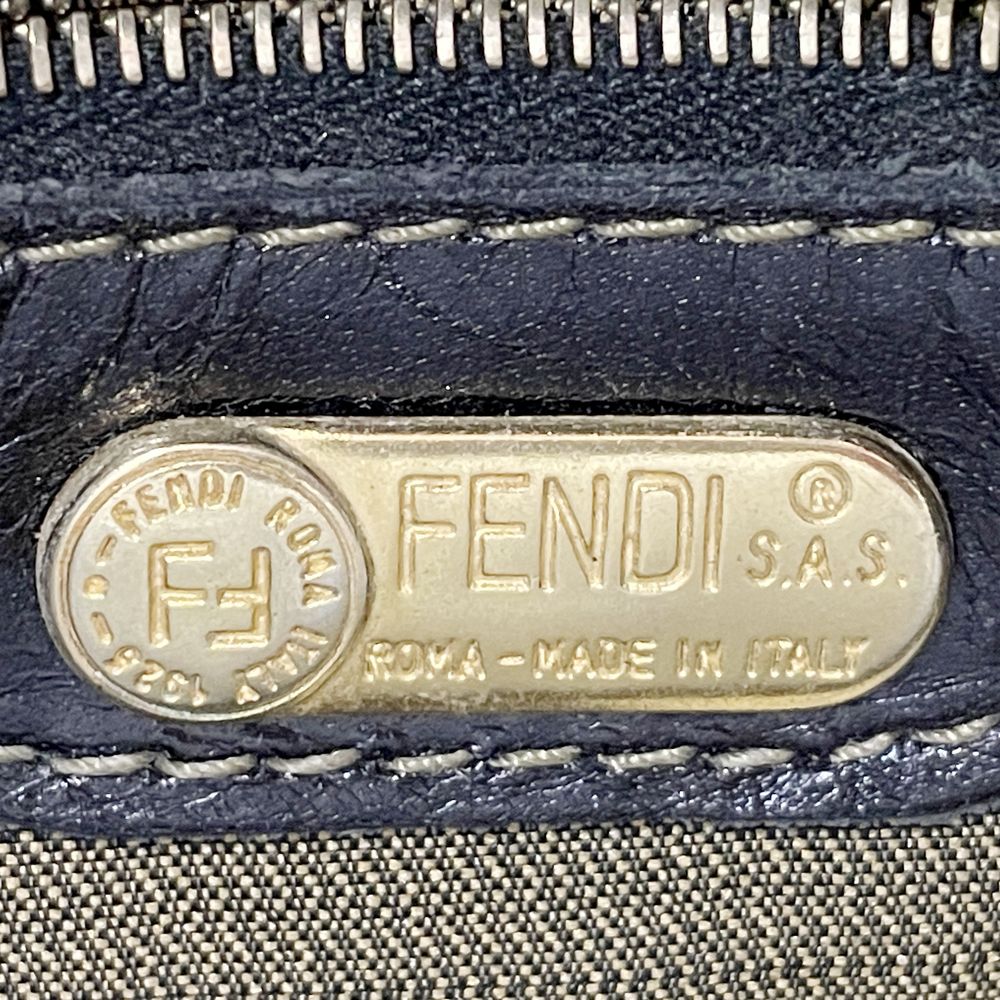 FENDI(フェンディ) ズッカ 2WAY ヴィンテージ ハンドバッグ キャンバス/レザー レディース【中古B】20240526