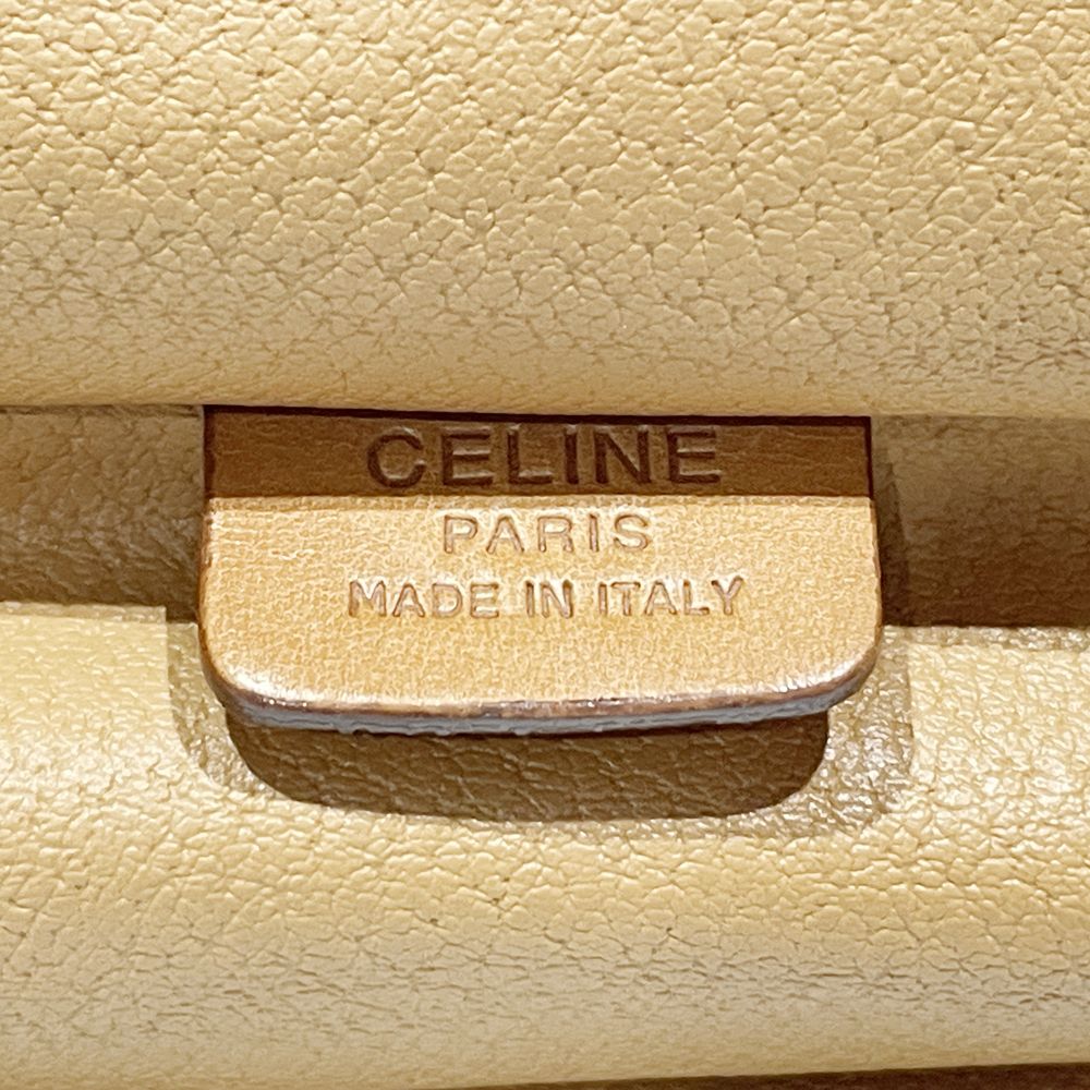 CELINE(セリーヌ) マカダム バニティ ヴィンテージ ハンドバッグ PVC/レザー レディース【中古B】20240602