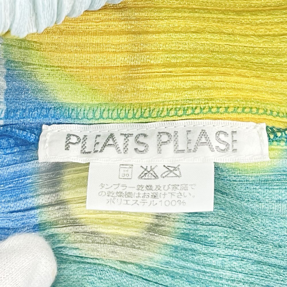 PLEATS PLEASE(プリーツプリーズ) イッセイミヤケ プリーツ加工 メッシュ 惑星 レイヤード サイズ3 PP12-JK321 カットソー ポリエステル レディース【中古AB】20240515