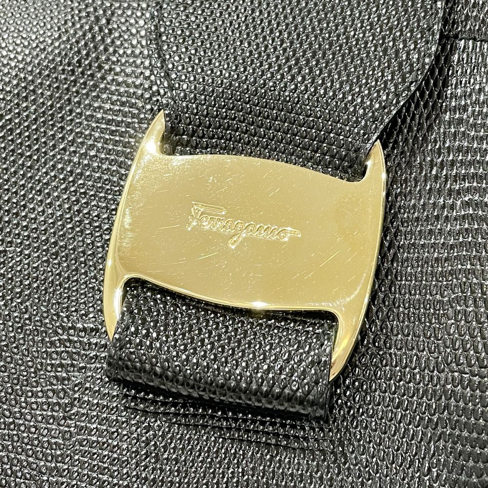 Salvatore Ferragamo(サルヴァトーレフェラガモ) ヴァラ 型押し 肩掛け BA21 8254 トートバッグ レザー レディース【中古AB】20240526