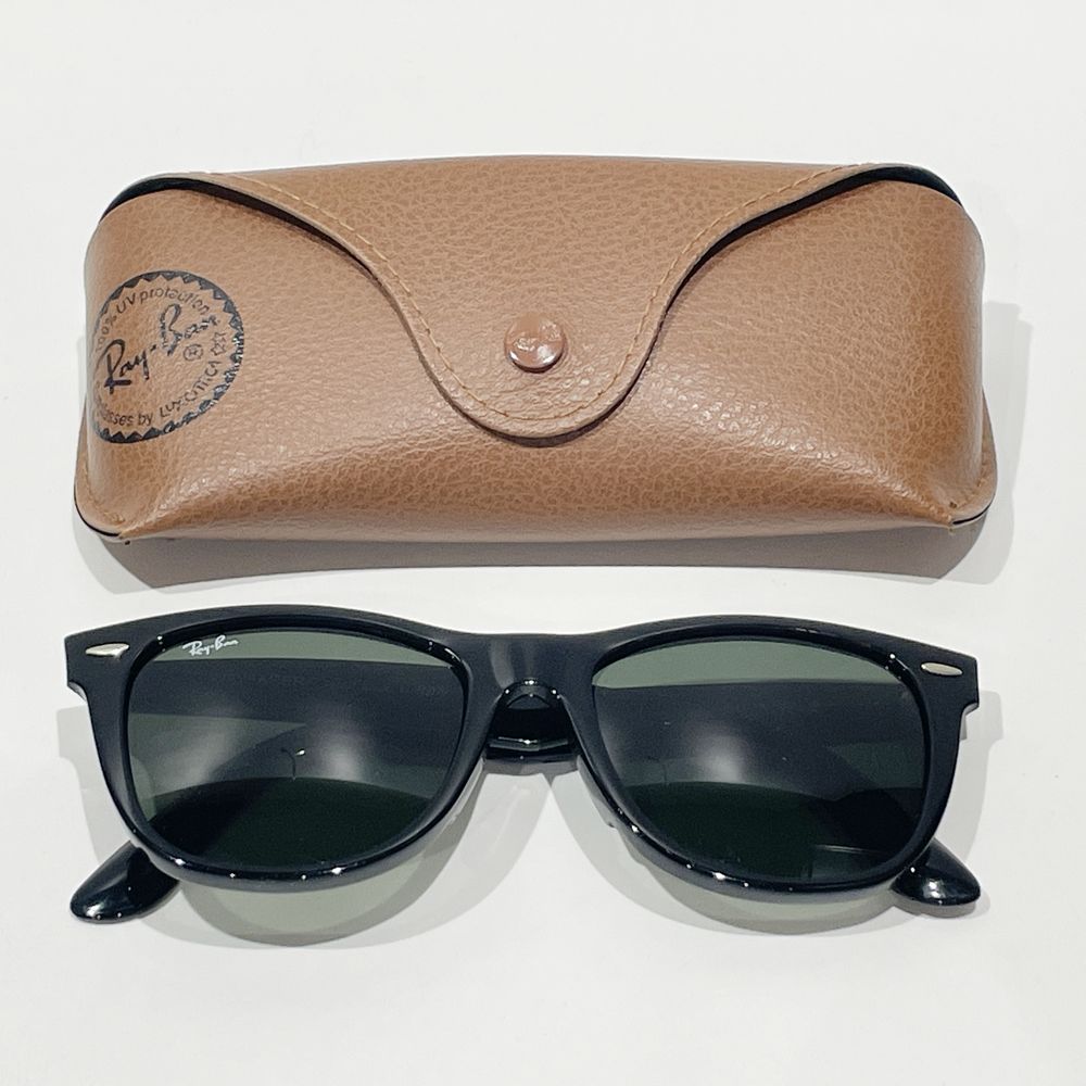 Ray-Ban(レイバン) ウェリントン 定番人気 RB2140-F 901 サングラス プラスチック/ ユニセックス【中古AB】20240402