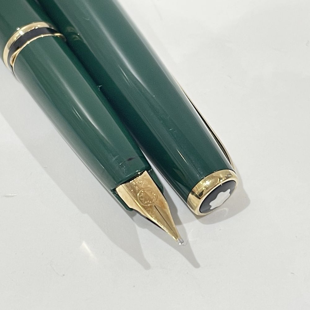 中古AB/使用感小】MONTBLANC モンブラン ジェネレーション レアカラー 深緑 ペン先585 字幅EF極細 両用式 ユニセックス 万年筆 モス グリーン20468359