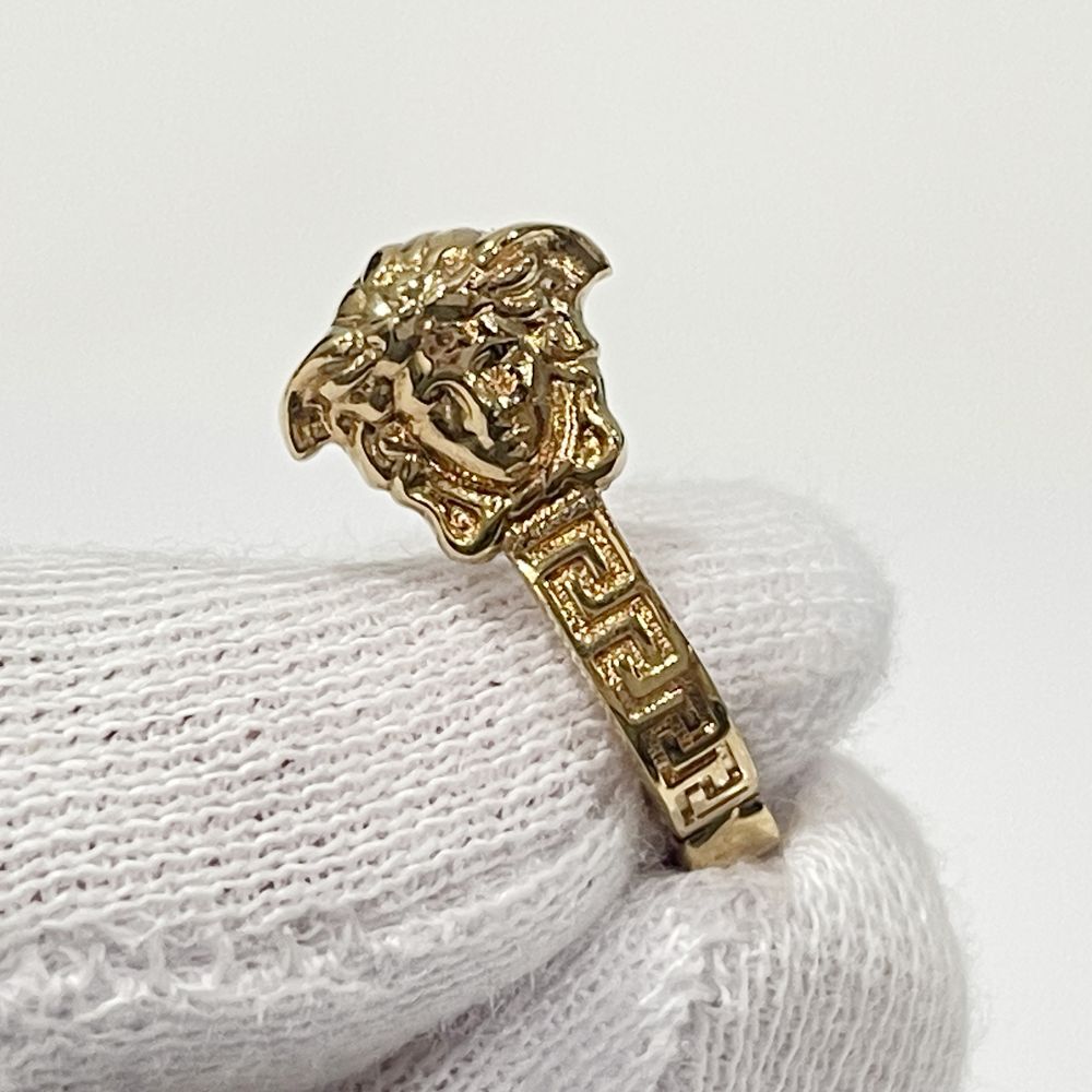 中古AB/使用感小】VERSACE ヴェルサーチ メデューサ フープ GP レディース ピアス ゴールド20468374