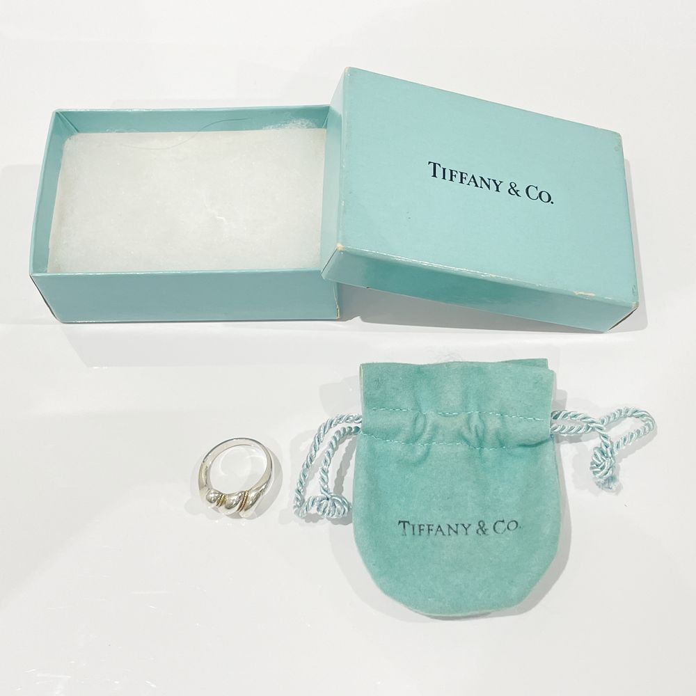 中古AB/使用感小】TIFFANY&Co. ティファニー ツイスト ロープ 3ライン コンビ シルバー925 K18YG レディース リング・指輪  10号20468375