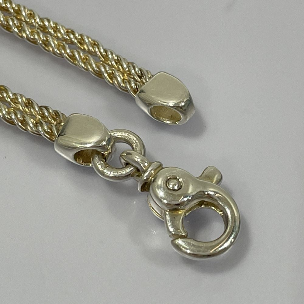 中古AB/使用感小】TIFFANY&Co. ティファニー 【レア】ダブルロープ ハート コンビ シルバー925 K18YG レディース ネックレス 20468390