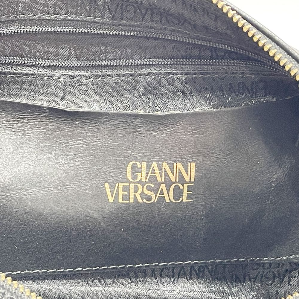 Gianni Versace(ジャンニ・ヴェルサーチ) サンバースト バニティ ヴィンテージ ハンドバッグ レザー レディース【中古B】20240519