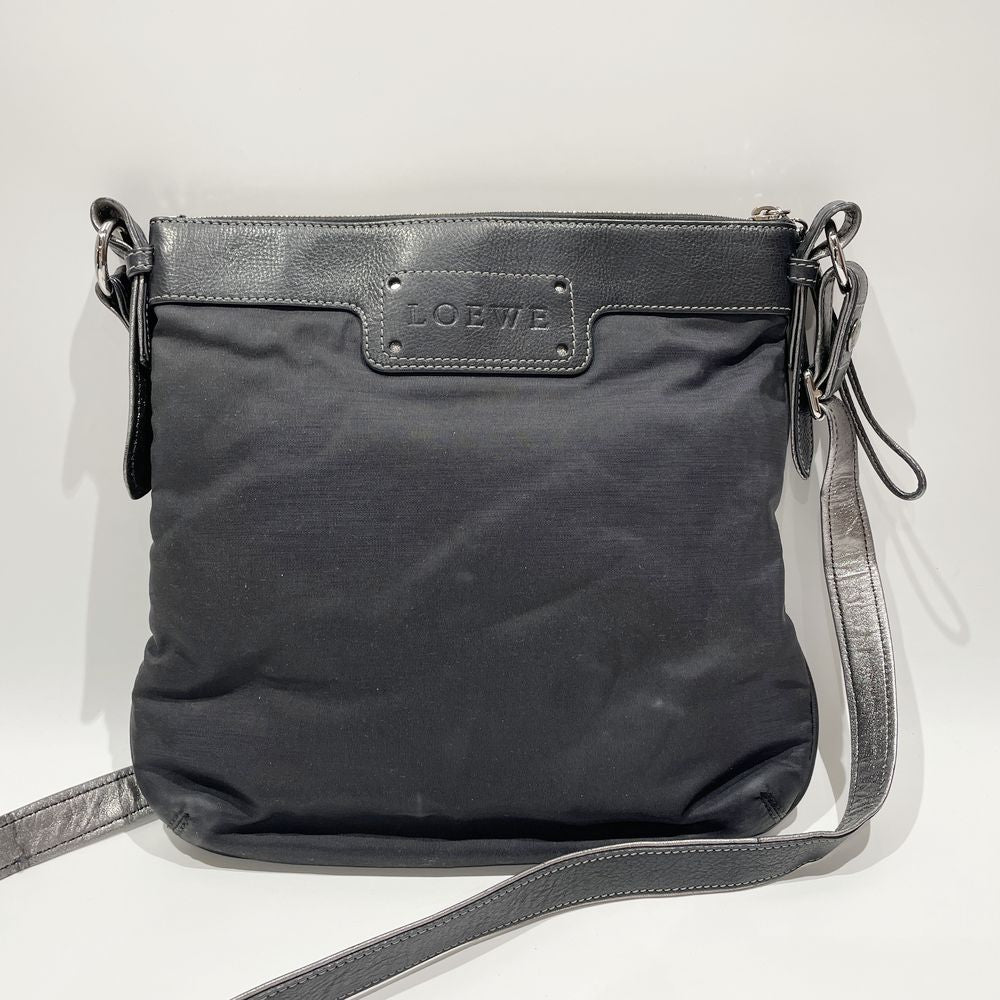 LOEWE(ロエベ) ロゴ アナグラム 斜め掛け ショルダーバッグ ナイロン/レザー ユニセックス【中古B】20240518