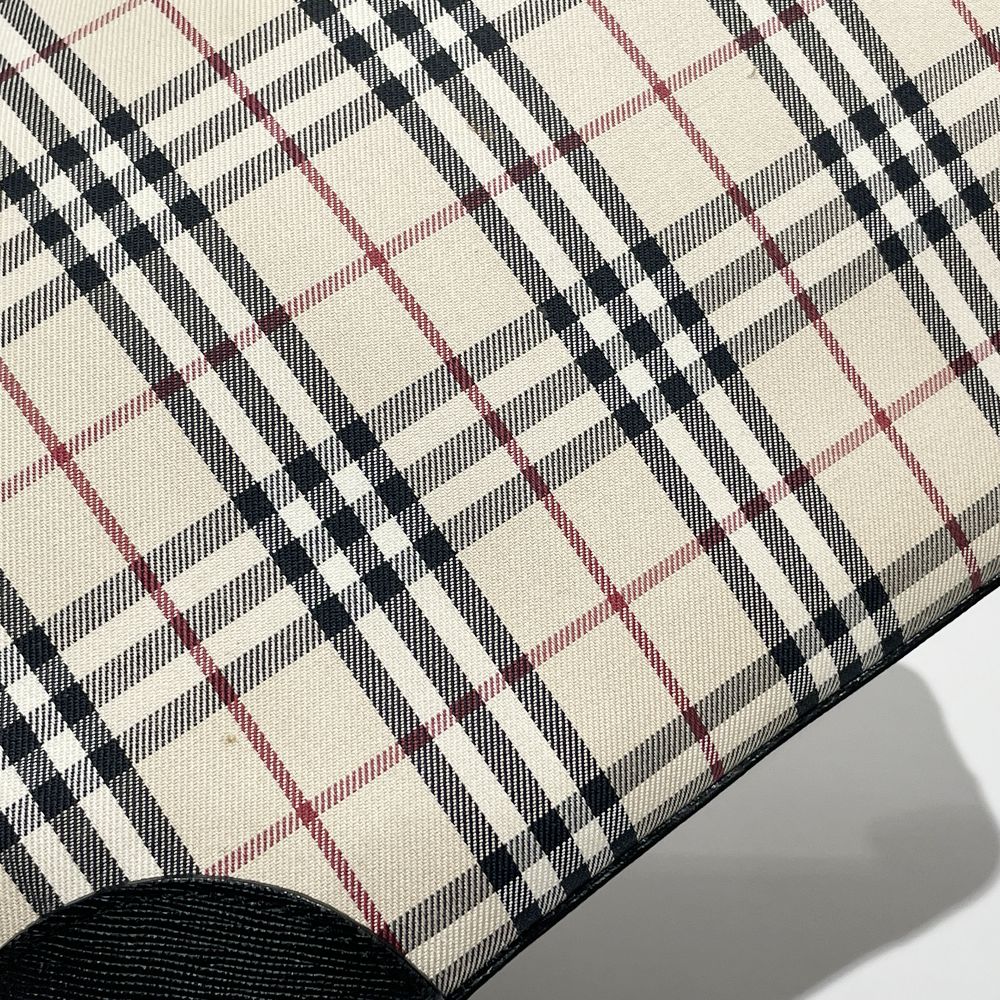 BURBERRY(バーバリー) チェック ワンショルダー ショルダーバッグ キャンバス/レザー レディース【中古B】20240518