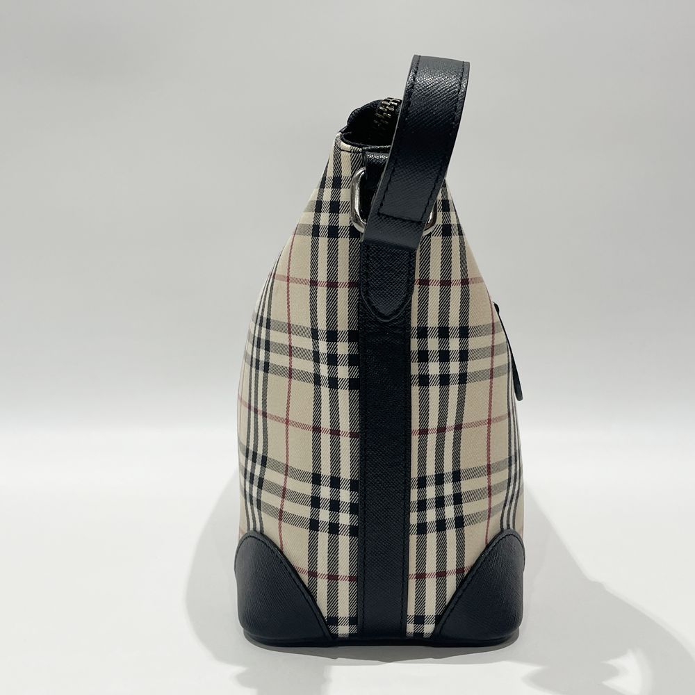 BURBERRY(バーバリー) チェック ワンショルダー ショルダーバッグ キャンバス/レザー レディース【中古B】20240518